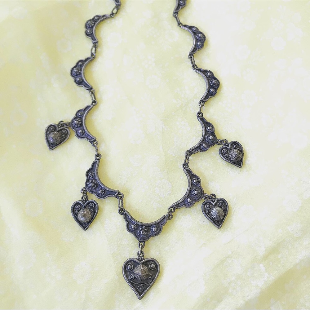 Vintage Victorian Heart Necklace